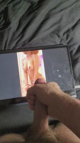 Amateur Big Dick Tribute gif