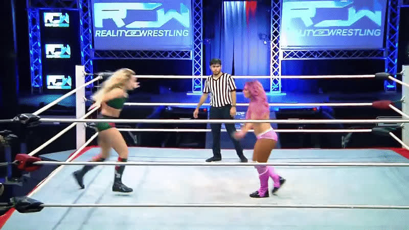 mexican pink white girl wrestling gif