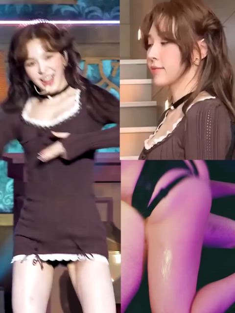 celebrity korean pegging split screen porn kpop gif