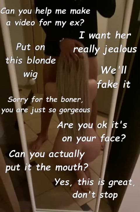 blonde blowjob caption sissy sissycaption blowjobs captions feminization-sissy-captions