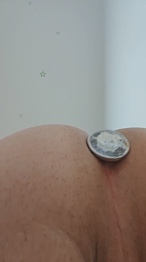 anal ass big ass bubble butt buttplug plugged pussy sissy slut gif
