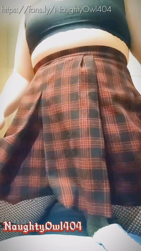 ass fansly onlyfans puffy nipples pussy skirt teasing thick tits toy gif