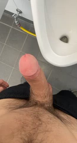 Pissing with my boner