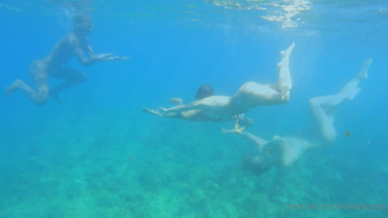 Celebrity Naked OnlyFans Underwater gif