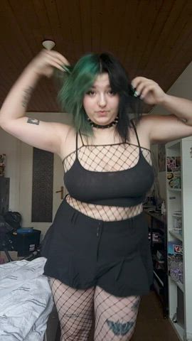 get your hands on my goth body