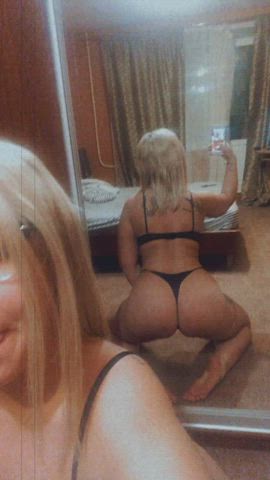 Ass Blonde Mirror OnlyFans gif