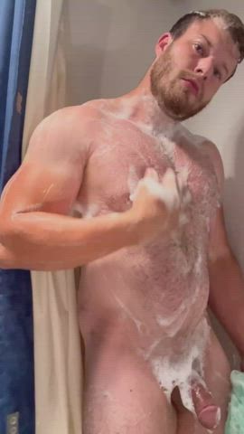 Bisexual Gay Shower Soapy gif