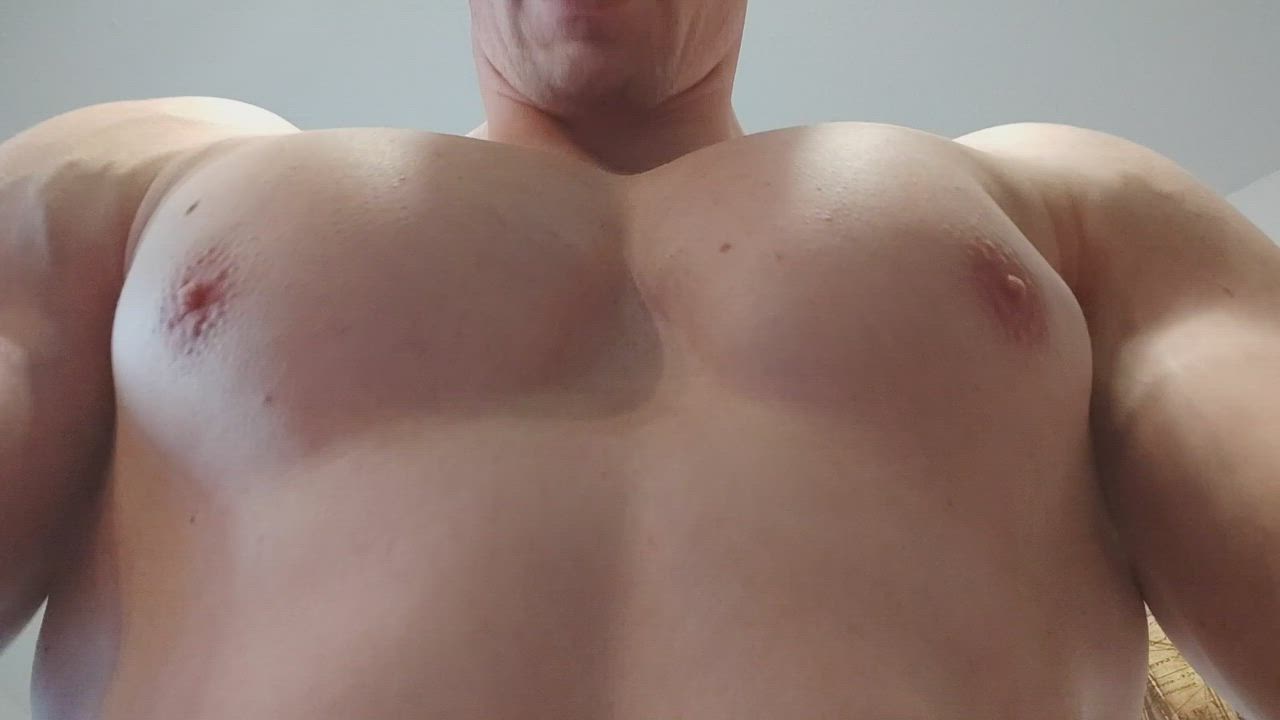 Playing With My Huge Pecs