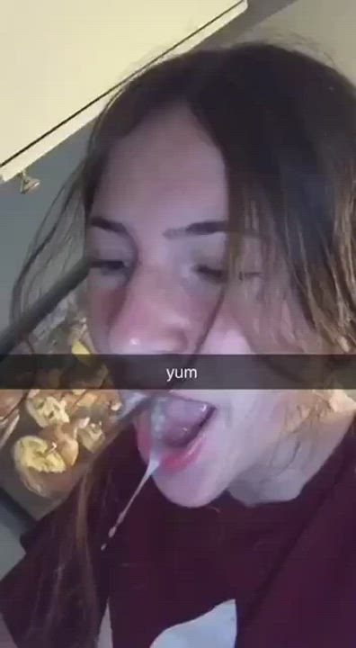 Cum Fake Spit gif