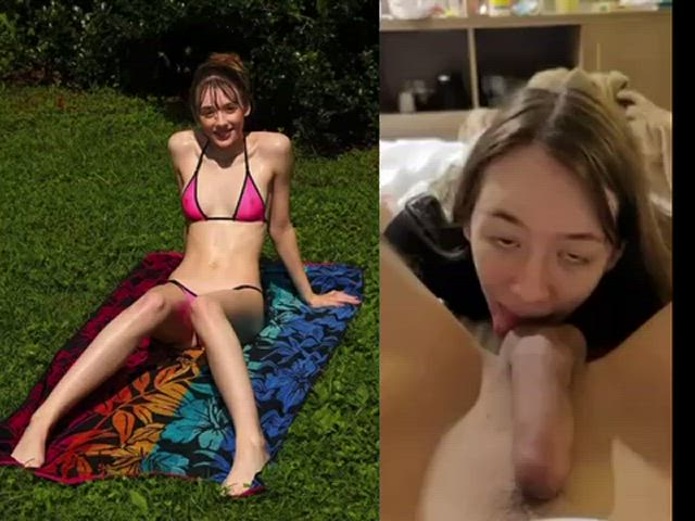 Vacation picture and bj video collage