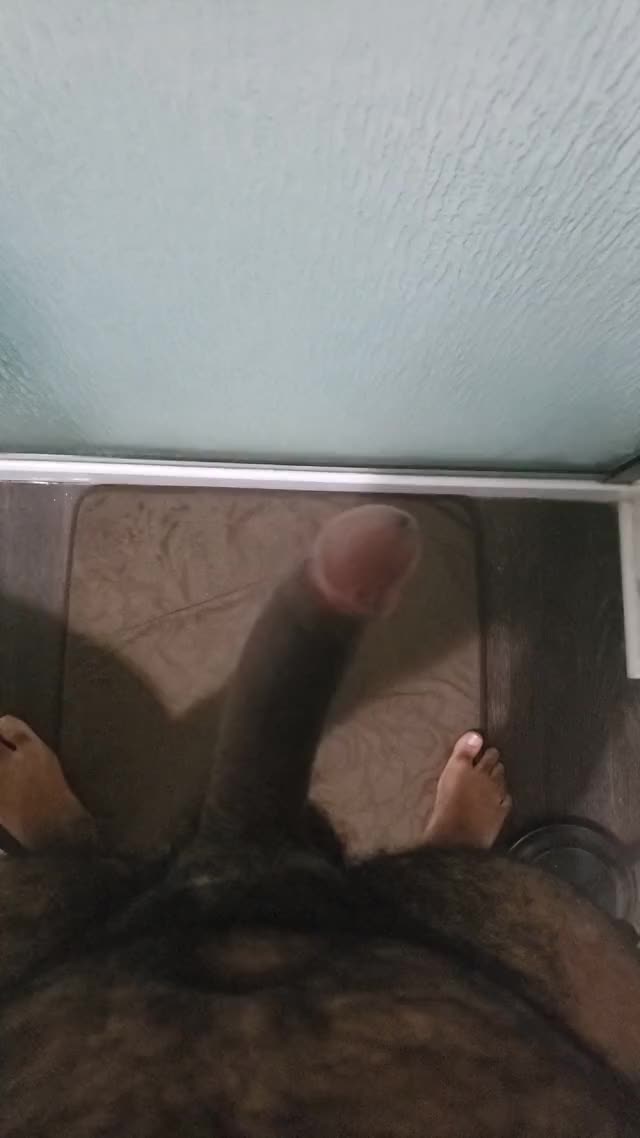 Was trying to get it on the shower door but my dick had other ideas