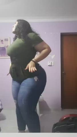 bbw big ass chubby dancing thick gif