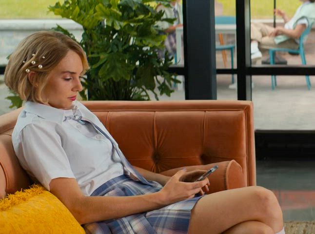 babe celebrity female schoolgirl gif