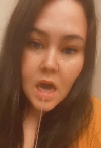 Chubby Freckles Spit gif