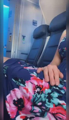 Masturbating in plane