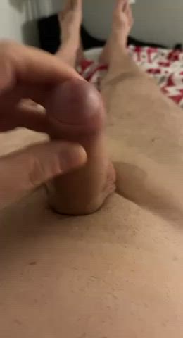 foreskin male masturbation penis gif