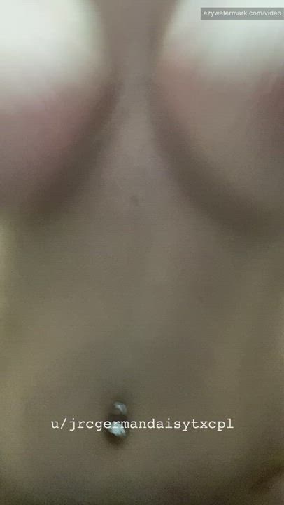 POV from last night of my titties bouncing while hubby does me doggy.