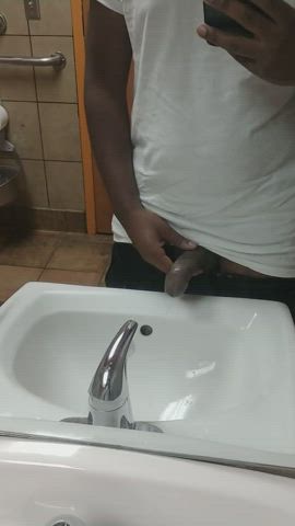 Bathroom Big Dick Cock Penis Piss gif