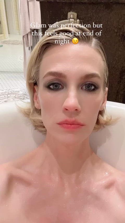 bathtub celebrity january jones underwater gif