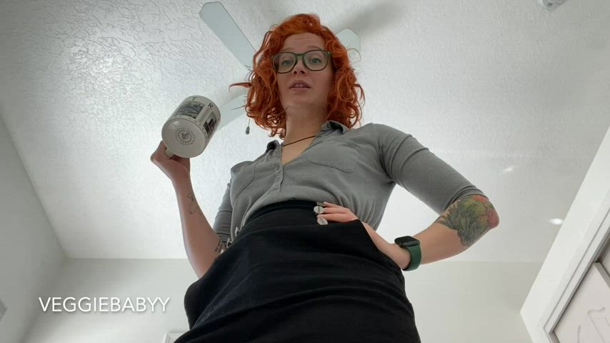 boss dominant domination dominatrix domme femdom manyvids office pov pegging gif