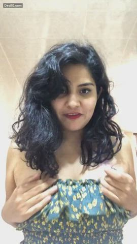 Big Tits Girlfriend Indian Natural Tits gif