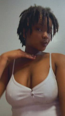 Busty Cute Ebony gif