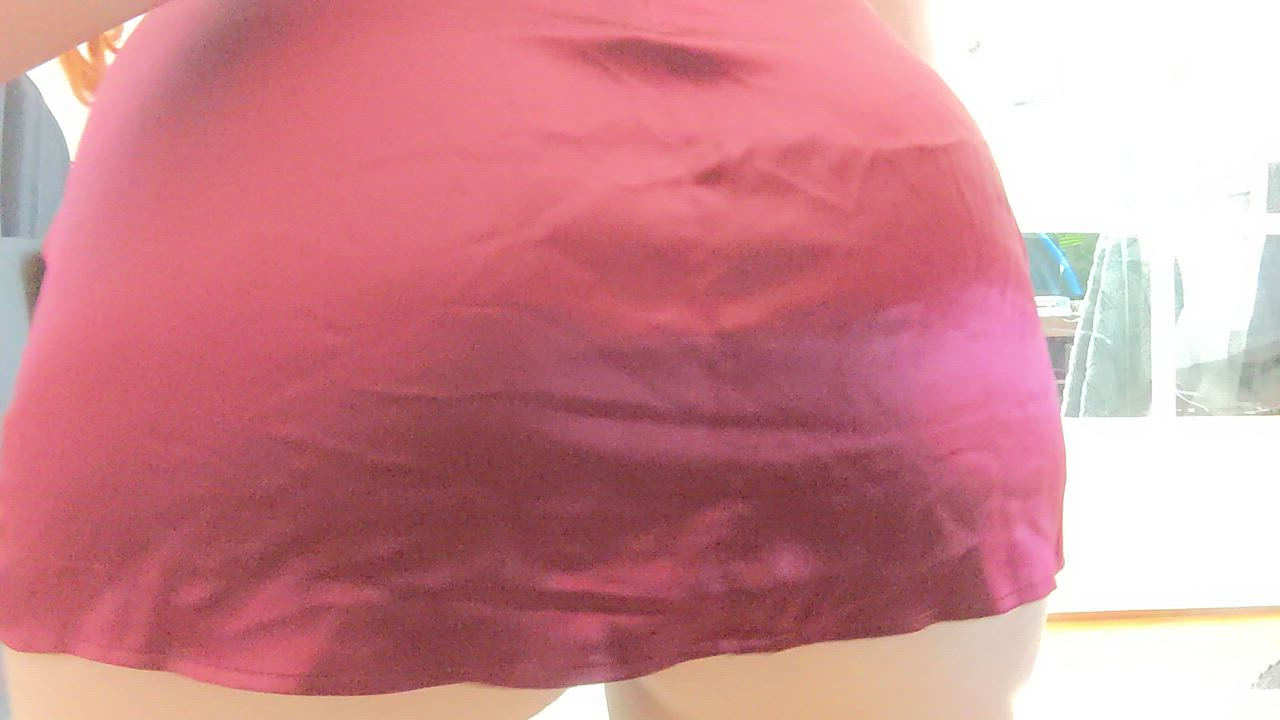 My favorite way to take off a skirt :)