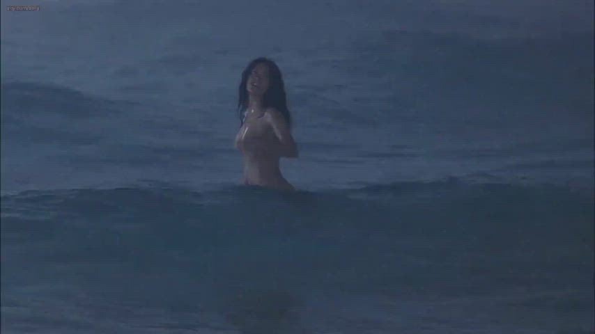 Salma Hayek going for a swim no suit no problem