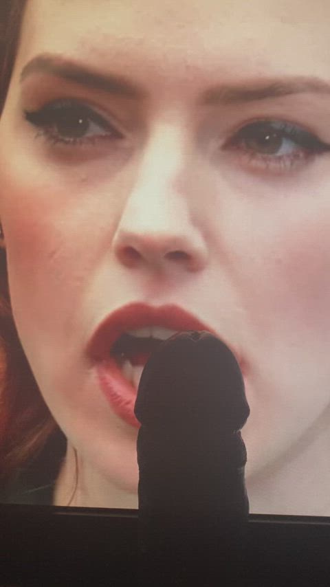 celebrity cum cumshot daisy ridley tribute gif