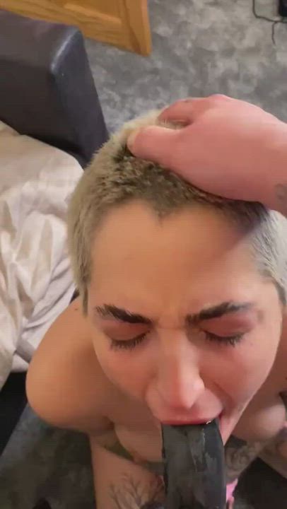 British Euro European OnlyFans Short Hair gif