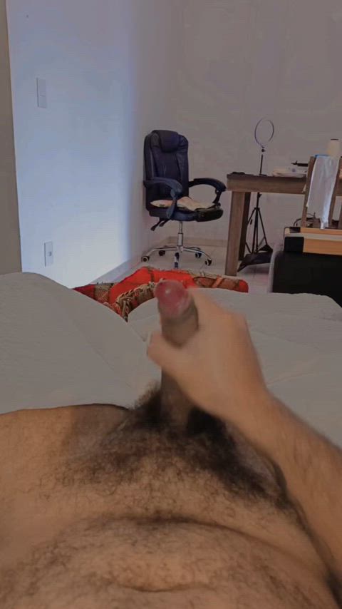 cock daddy hairy masturbating pubic hair gif