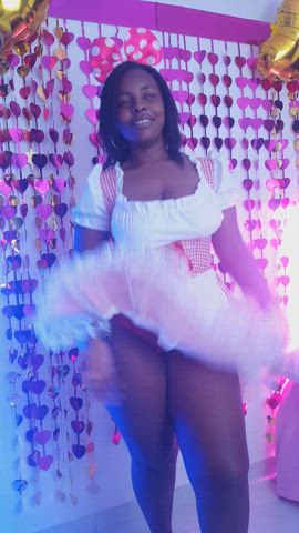 bbw big ass big nipples big tits booty costume cute ebony halloween pov gif