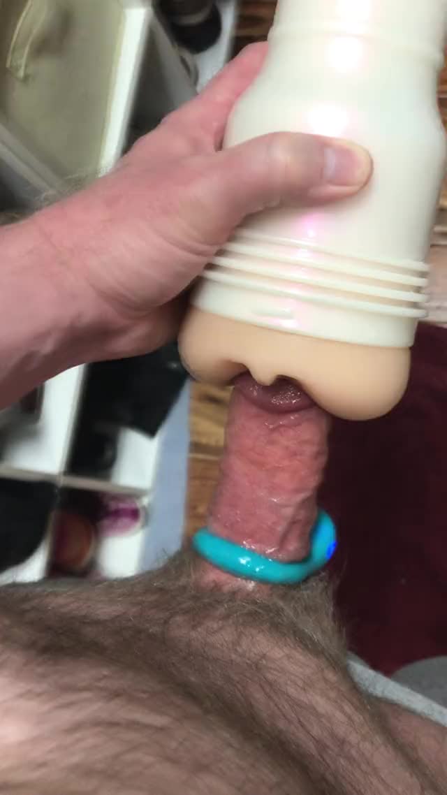 Butt Fleshlight with vibrating cock ring