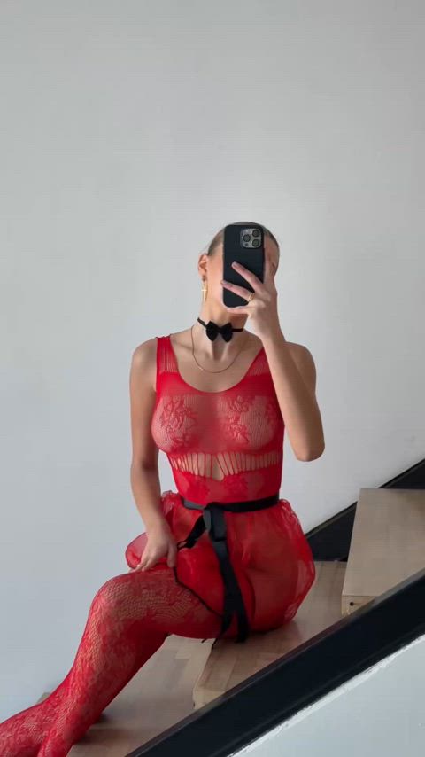 bodysuit fansly fishnet lingerie onlyfans see through clothing stockings gif