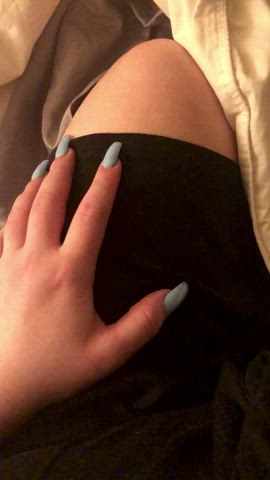 BBW Chubby Fetish Handjob Squeezing Tease Thighs gif