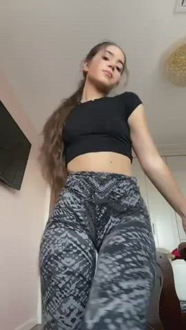 18 years old barely legal booty girls pretty sensual smile teen tiktok tits gif