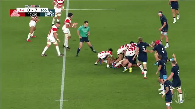 rwc Japan v Scotland Matsushima try