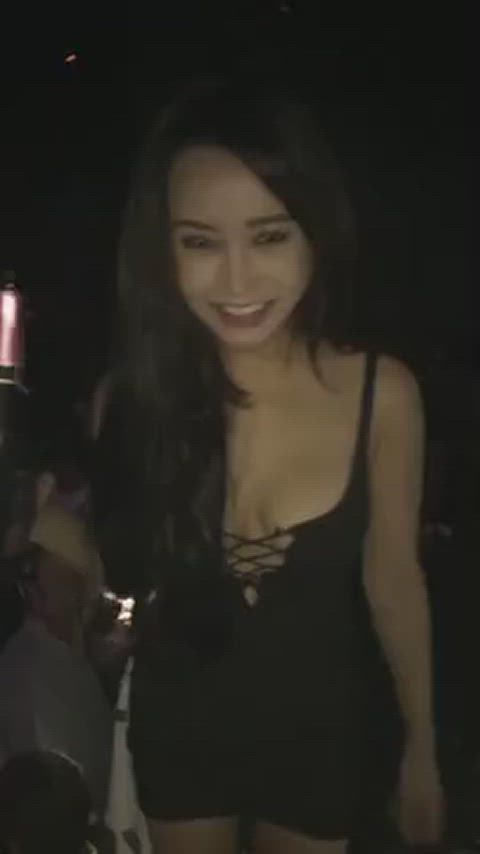 boobs cute flashing girls public small tits gif