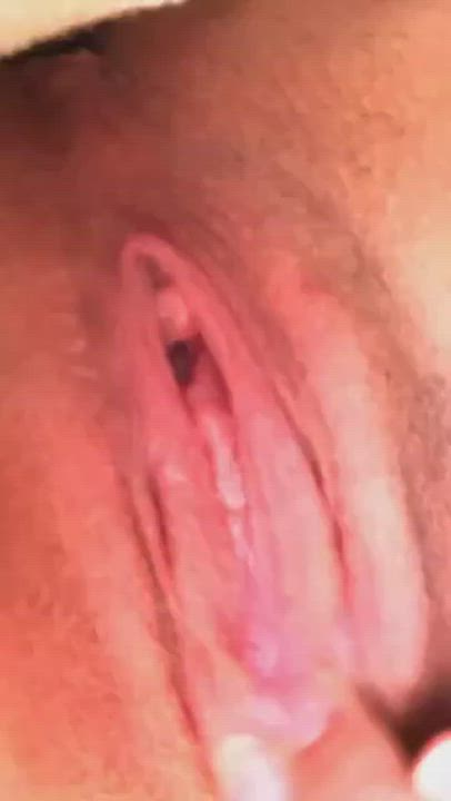 Clit Rubbing Close Up Fingering Masturbating Pussy gif