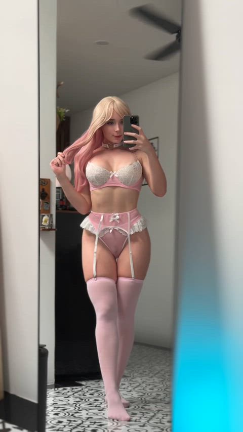 cute lingerie nsfw onlyfans pornstar solo sweetie_fox gif