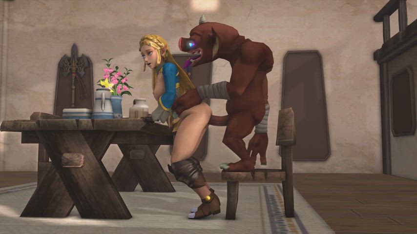 animation princess zelda rule34 monster-sex gif