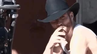 Cowboy smokin ...