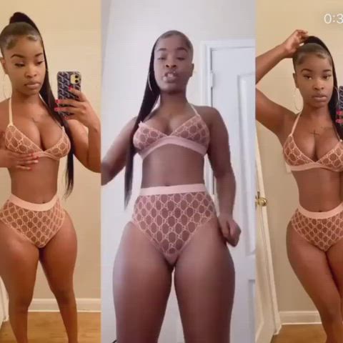 Boobs Ebony Thick gif