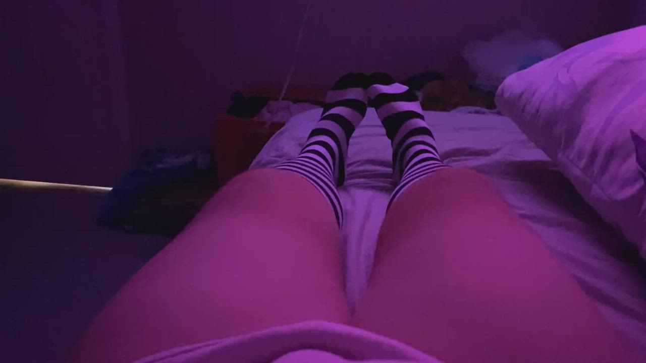 Femboy Knee High Socks Thick gif