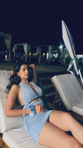 armpits brunette indian sideboob tease thighs gif