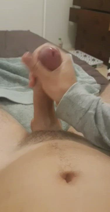 Big Dick Cumshot Edging gif