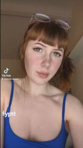 boobs nipples white girl gif