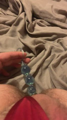 Anal beads feel so good