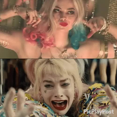 Harley Quinn when she’s being told she’s not ready for BBC vs when she takes