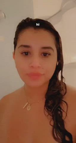amateur shower topless gif